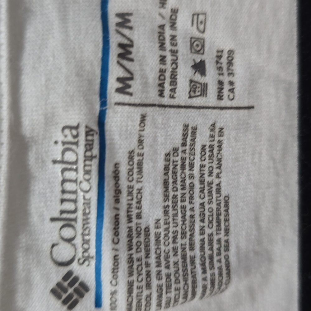 EUC Columbia White T-shirt - Picture 3 of 3